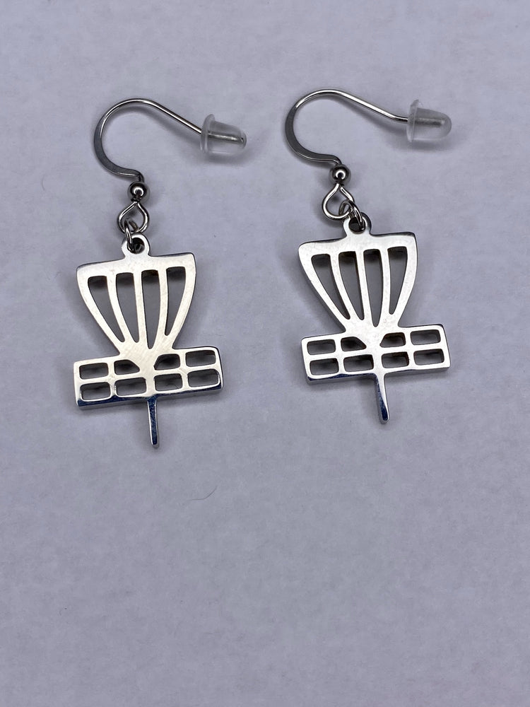 Disc Golf Stainless Steel Earrings