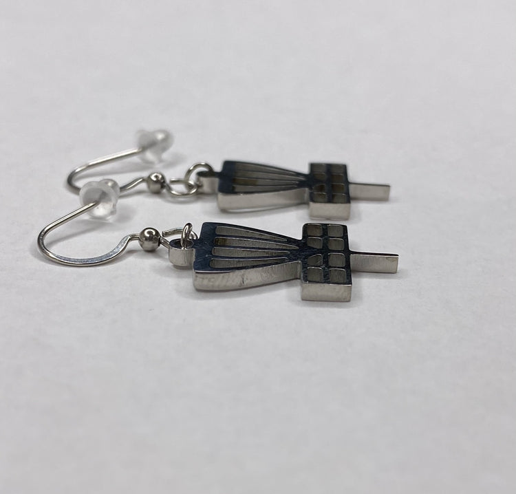 Disc Golf Stainless Steel Earrings