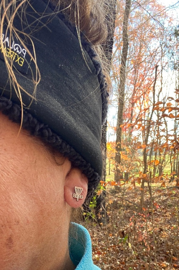 Disc Golf Stainless Steel Post Earrings | Disc Golf Jewelry Gift