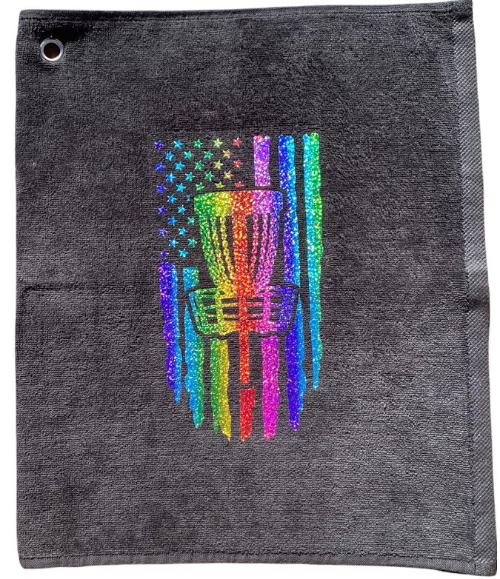 Disc golf towel-American flag