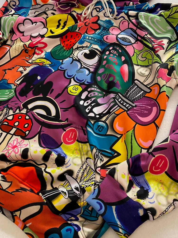 Graffiti Disc golf hoodie-PRE ORDER ONLY until 08/31/25