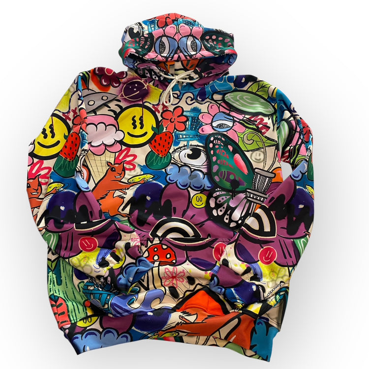 Graffiti Disc golf hoodie-PRE ORDER ONLY until 08/31/25