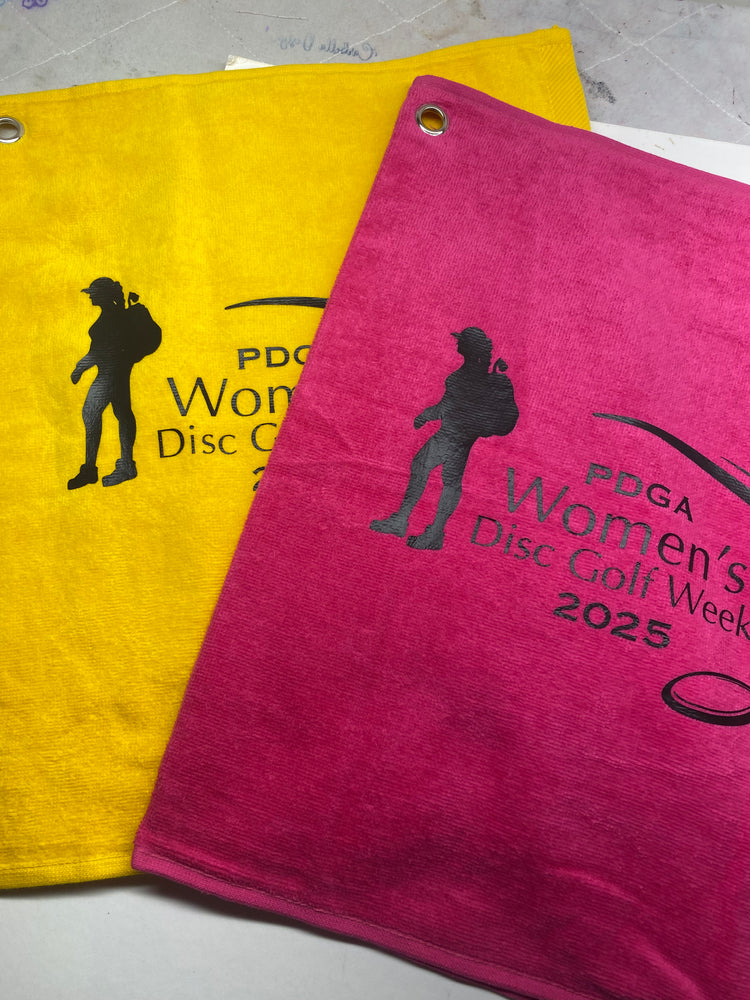 Disc golf towel custom order