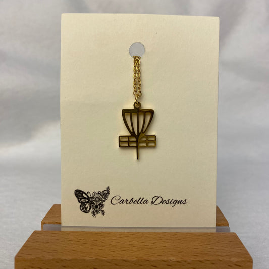 Disc Golf Stainless Steel necklace