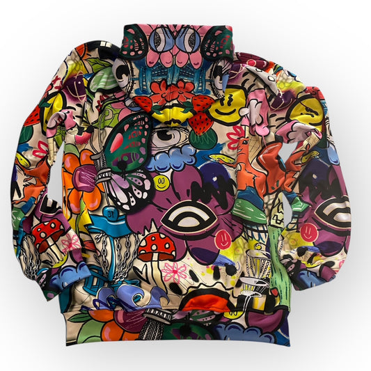 Graffiti Disc Golf Hoodie - Custom Street Art Design | Disc Golf Apparel
