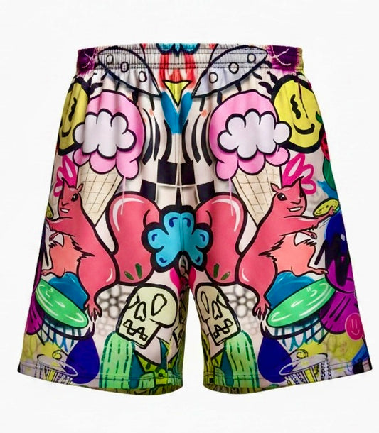 Graffiti Performance Shorts | Pre-order