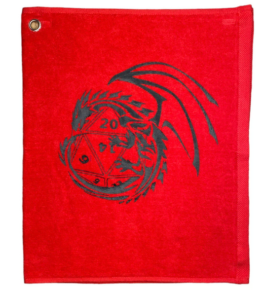 Disc golf towel Dragon on Dice